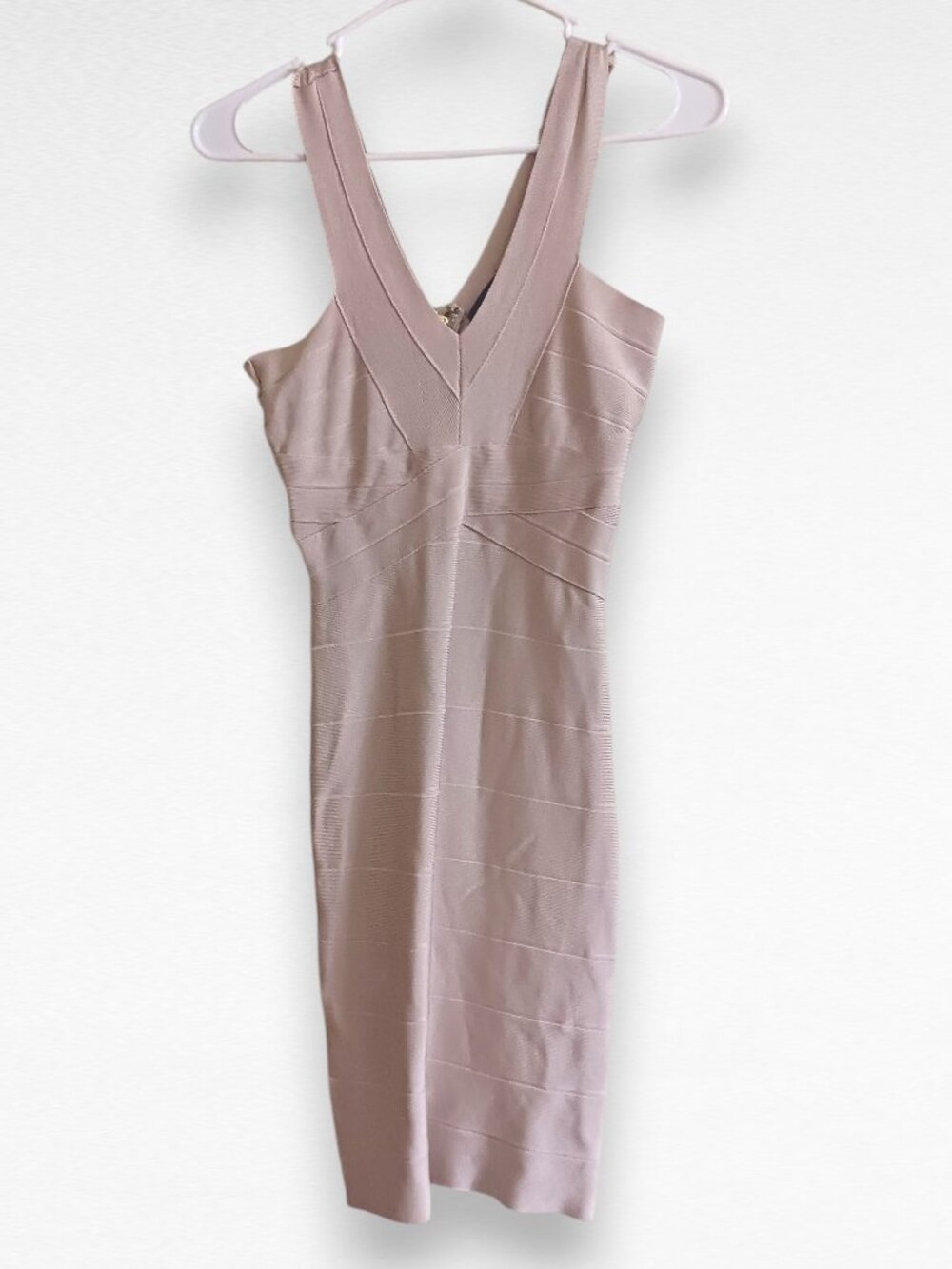 Bebe Tan Bodycon Dress